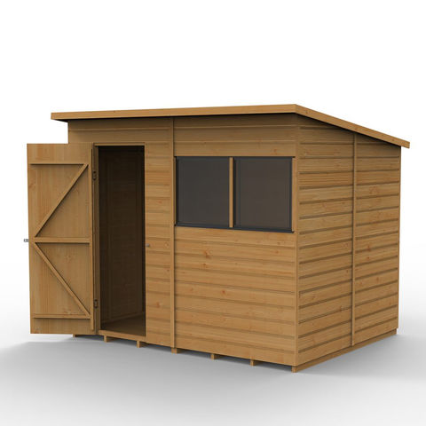 Image of Forest Forest 8'x6' Shiplap Dip Treated Pent Shed (Home Delivery)