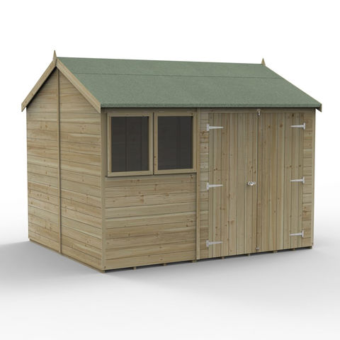 Image of Forest Forest Garden Timberdale 10 x 8 Reverse Double Door Shed (Home Delivery)